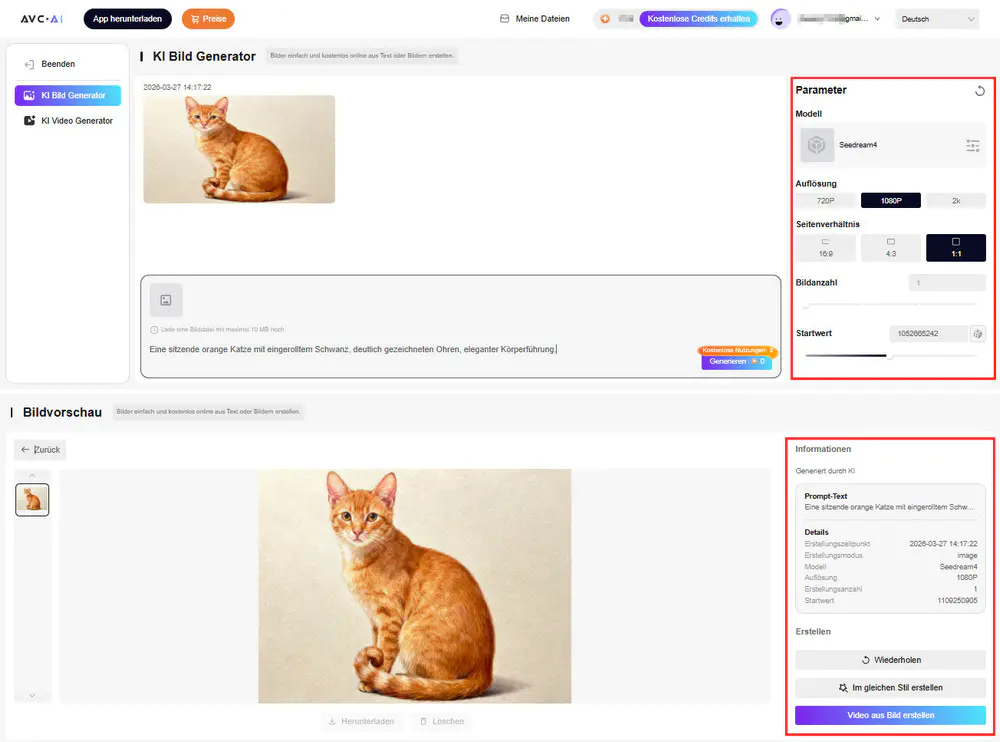 AVC KI Bild Generator Online