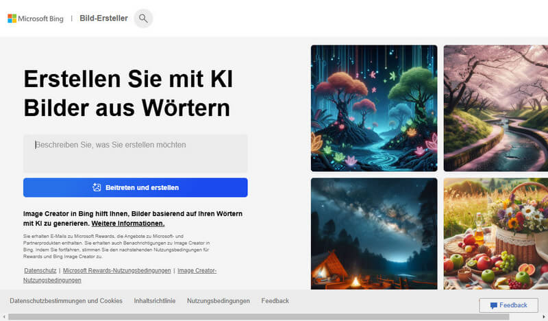 Bing KI-Bild-Ersteller