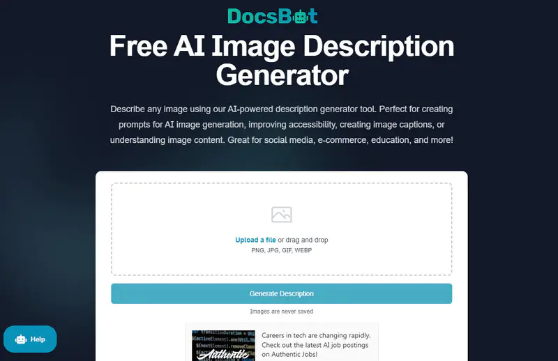 Docsbot KI Image Describer