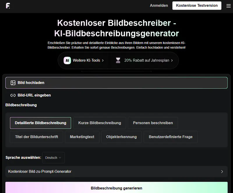 Flux KI Bildbeschreiber