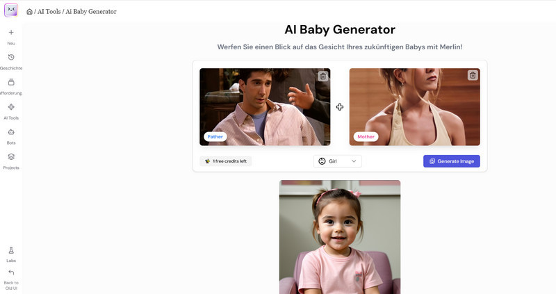 Merlin AI Baby Generator