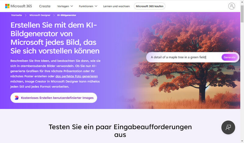 Microsoft KI-Bildgenerator