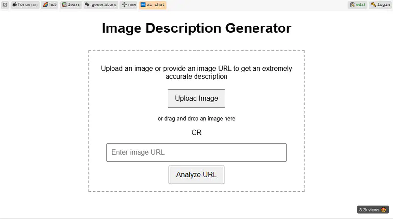 Perchance AI Image Description Generator