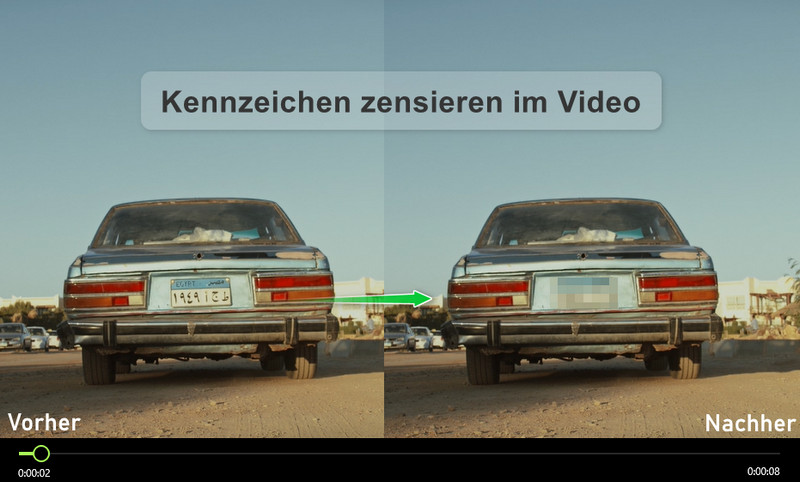 Kennzeichen im Video zensieren verpixeln