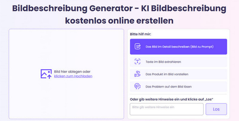 Vidnoz KI Bildbeschreibung kostenlos